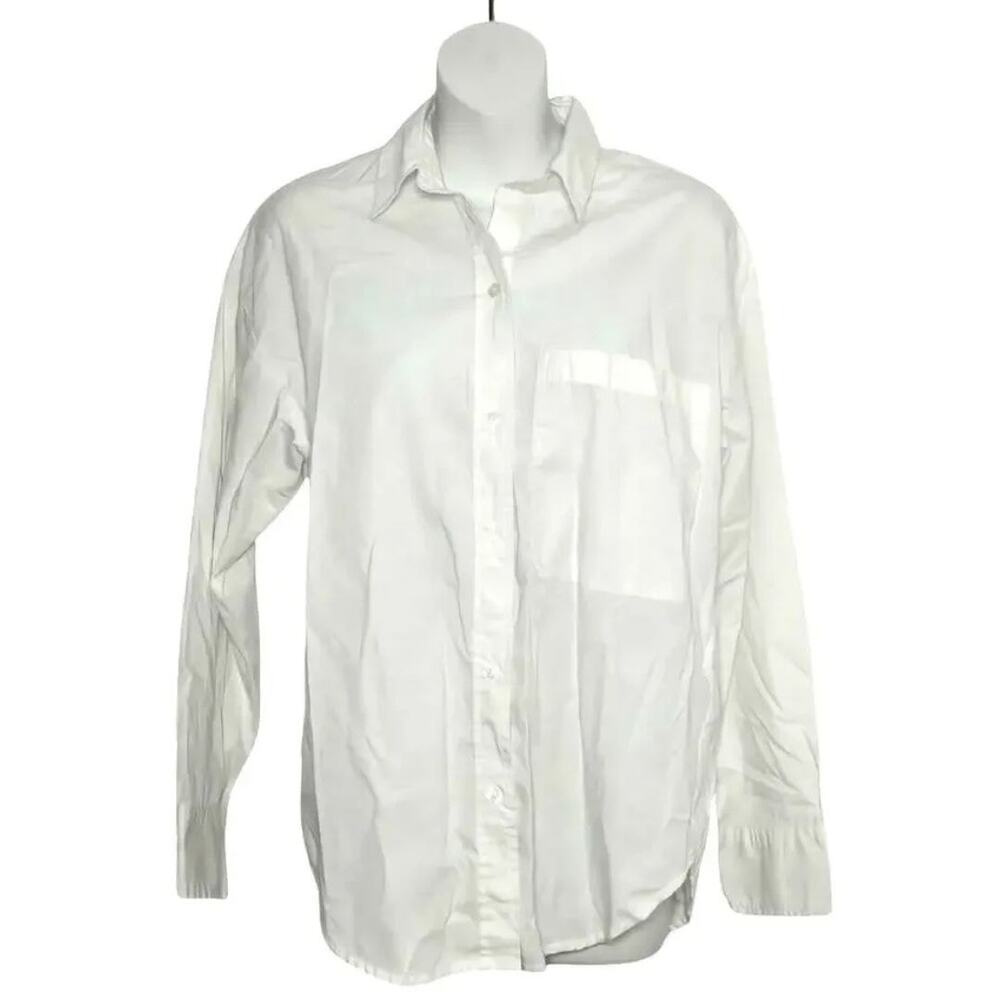 Abercrombie & Fitch Women's Oversized Poplin Button-Up Shirt Size XS